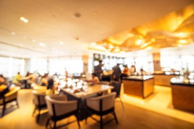 Soyut bulanıklık ve ufuk restoran ve kafe iç
