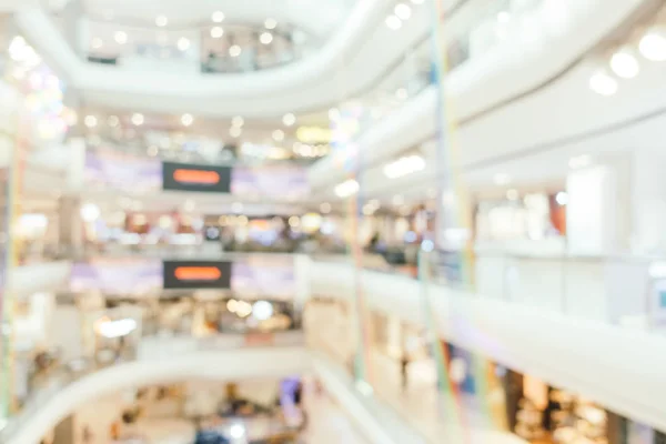 Borrão abstrato e shopping center desfocado em loja de departamento — Fotografia de Stock