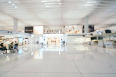 Soyut bulanıklık ve ufuk Havaalanı terminal iç