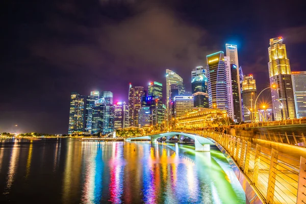 Singapura, 20 de janeiro de 2019: belo edifício de arquitetura skyscra — Fotografia de Stock