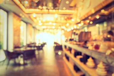 Soyut bulanıklık ve ufuk kahve dükkanı kafe ve Restoran Inte