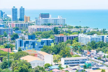 Güzel açık hava manzara ve hua hin şehir manzarası