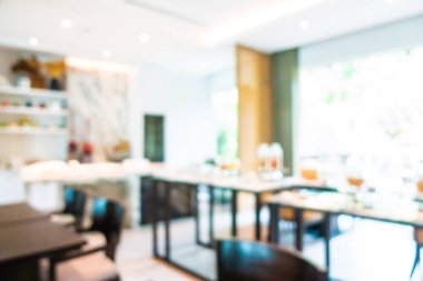 Soyut bulanıklık ve defocused açık büfe restoran ve kahve dükkanı CA