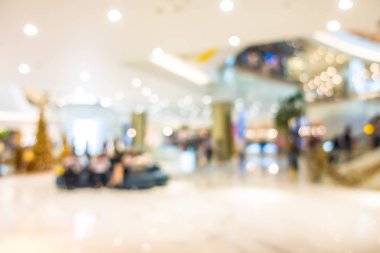 Soyut bulanıklık ve güzel lüks alışveriş merkezi Interio bulanıklık