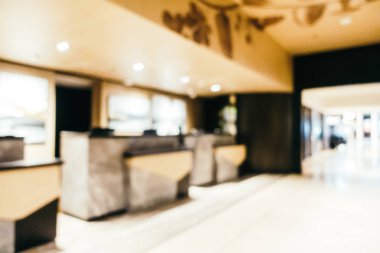 Soyut bulanıklık ve ufuk otel ve lobi iç