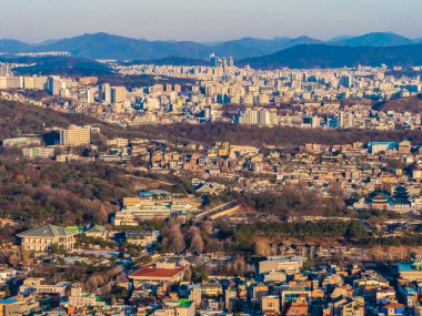 Bina Cityscape Seoul City güzel mimari