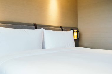 Beyaz rahat yastık Yatak Dekorasyon