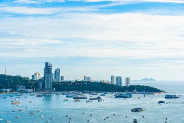 Pattaya Tayland - 26 Temmuz 2019 Güzel manzara ve cityscap
