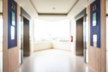 Otelde soyut bulanıklık ve defokus lobi dekorasyonu