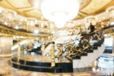 Soyut bulanıklık ve ufuk otel lobi iç