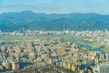 Taipei şehrinin güzel mimarisi