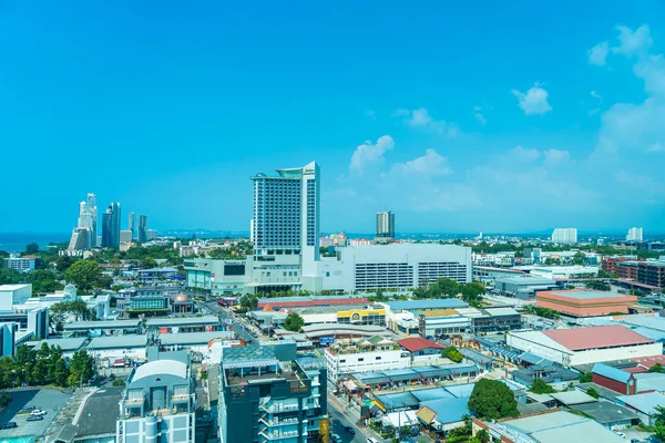 Pattaya Thailand - 23 October 2019 : Beautiful cityscape and lan — Stock Photo, Image