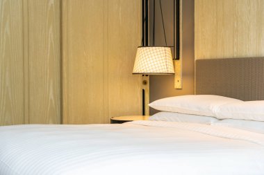 Beyaz rahat yastık Yatak Dekorasyon