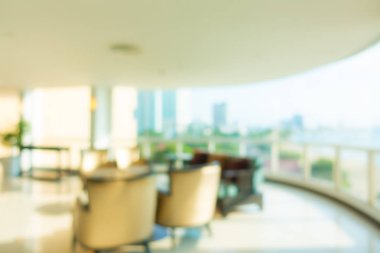 Soyut bulanık otel lobisi iç oda