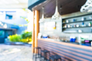 Lokanta ve kafe kafenin içi soyut bulanık.