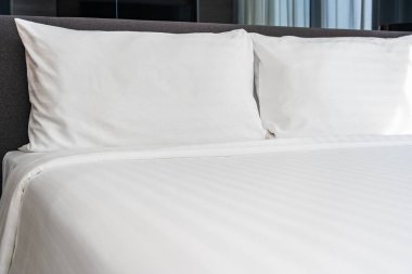 Beyaz yastık Yatak Dekorasyon iç