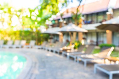 Soyut bulanıklık ve defokus açık yüzme havuzu