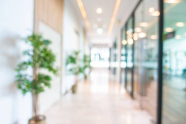 Otelde soyut bulanıklık ve defokus lobi dekorasyonu