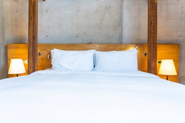 Beyaz rahat yastık Yatak Dekorasyon