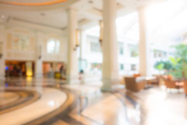 Soyut bulanık otel lobisi iç oda