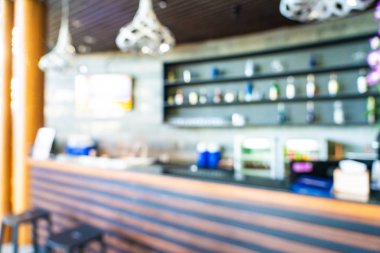 Lokanta ve kafe kafenin içi soyut bulanık.