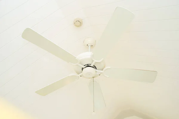 White Ceiling fan decoration interior — Stock Photo, Image