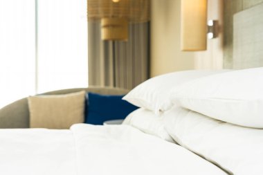 Güzel rahat yastık ve battaniye Yatak Dekorasyon