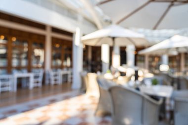 Soyut bulanıklık ve defodaklı kahve dükkanı ve büfe restoran