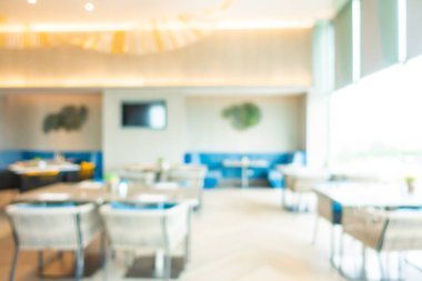 Soyut bulanıklık ve defocused açık büfe restoran ve kahve dükkanı CA