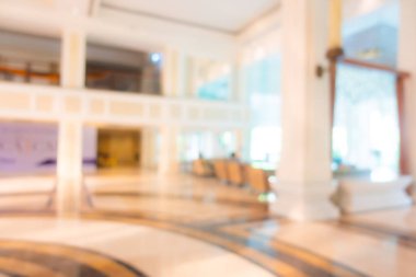 Soyut bulanık otel lobisi iç oda