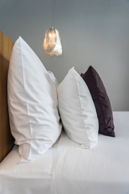 Beyaz yastık Yatak Dekorasyon iç
