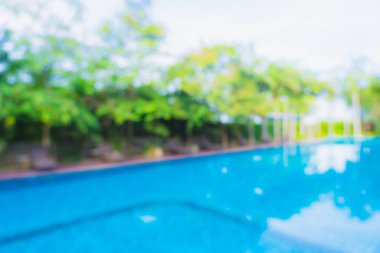 Hotel resort açık yüzme havuzunda bulanıklık