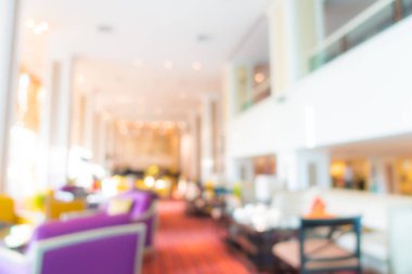 Soyut bulanık otel lobisi iç oda