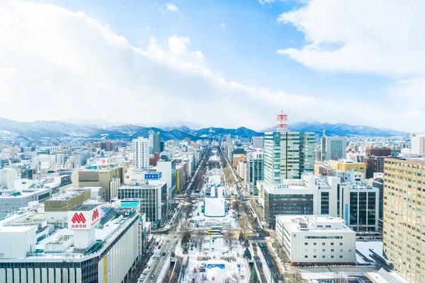 Hokkaido Sapporo, Japonia - 2 lutego 2019 piękna architektura — Zdjęcie stockowe