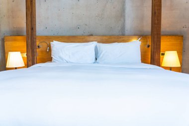 Beyaz rahat yastık Yatak Dekorasyon