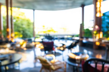 Lokanta ve kafe kafenin içi soyut bulanık.