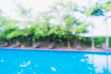 Hotel resort açık yüzme havuzunda bulanıklık