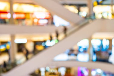 Soyut bulanıklık ve alışveriş merkezinde, ufuk alışveriş merkezi