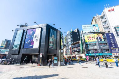 Taipei, Tayvan 30 Kasım 2018: Ximending piyasasıdır popula