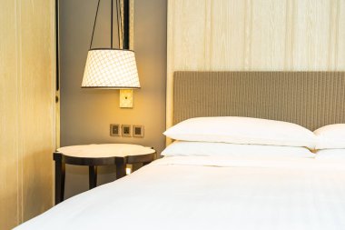 Beyaz rahat yastık Yatak Dekorasyon