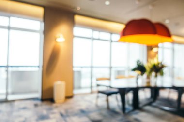 Soyut bulanıklık ve ufuk otel ve lobi iç