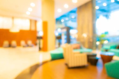 Soyut bulanık otel lobisi iç oda
