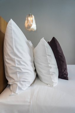 Beyaz yastık Yatak Dekorasyon iç