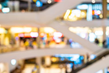 Soyut bulanıklık ve alışveriş merkezinde, ufuk alışveriş merkezi