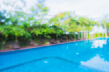 Hotel resort açık yüzme havuzunda bulanıklık