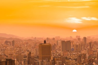 Taipei şehrinin güzel mimarisi