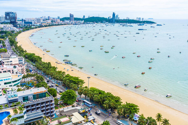 Pattaya Thailand - 26 July 2019 Beautiful landscape and cityscap