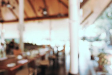 Soyut bulanıklık ve defocused açık büfe restoran ve kahve dükkanı CA