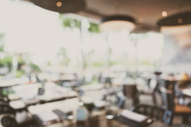 Soyut bulanıklık ve defokus restoran ve kafe cafe interi