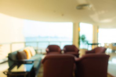 Soyut bulanık otel lobisi iç oda